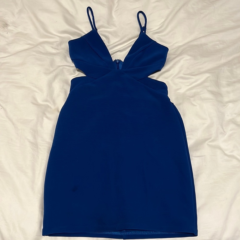 COPY - Bebe Blue Cut Out Mini Dress
